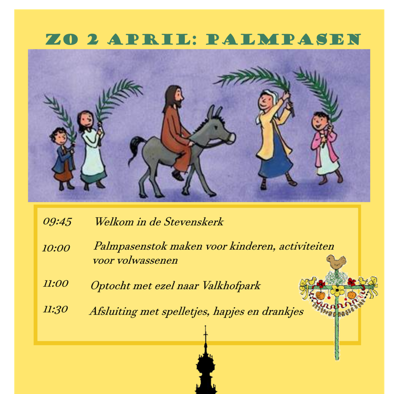 Palmpasenviering en optocht door de stad