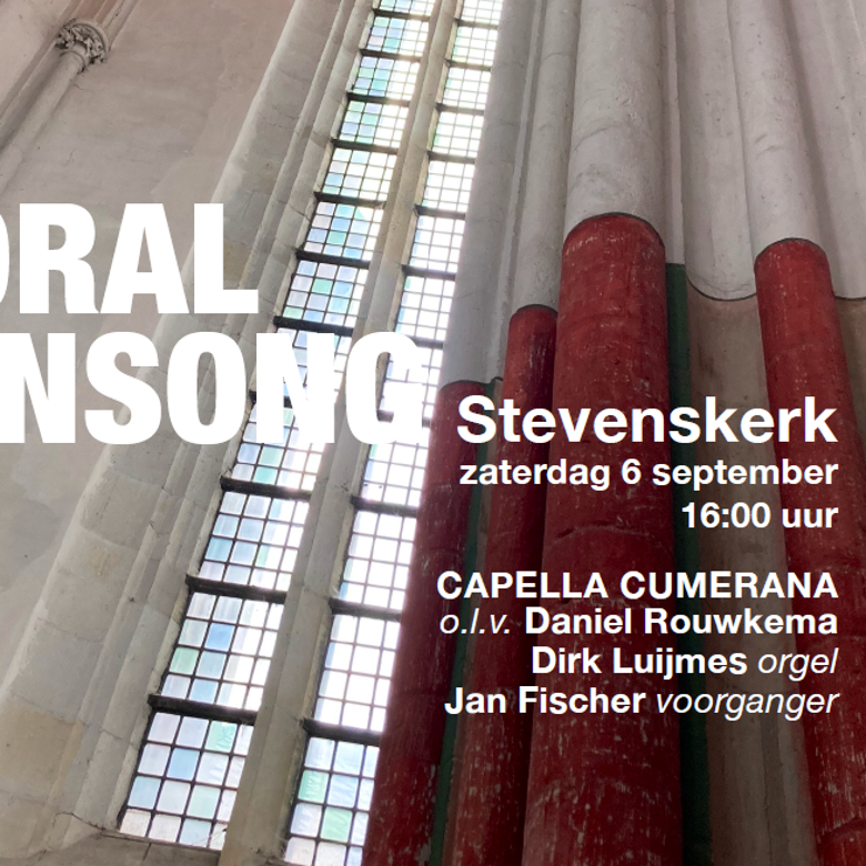 Choral Evensong 
Capella Cumerana
6 september
