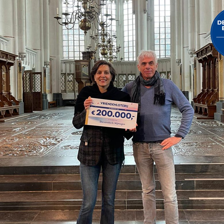 Stichting Stevenskerk verrast met 200.000 euro van Vriendenloterij!